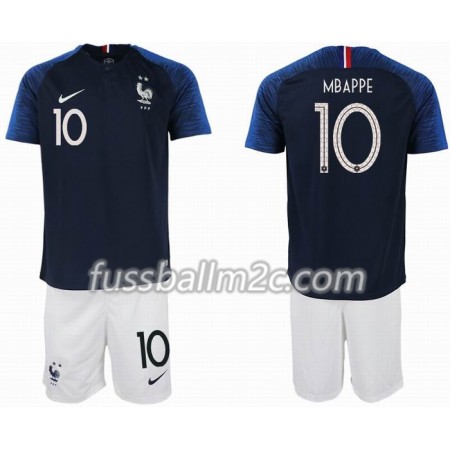 Fußballtrikots Frankreich MBAPPE 10 2 star Kinder Heim Trikotsatz WM 2018